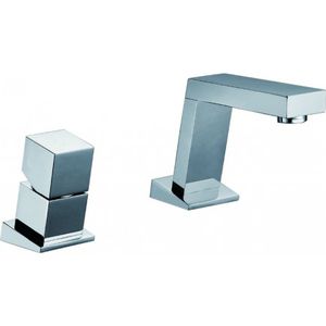 washbasin mixer tap / metal / for bathrooms / 2-hole