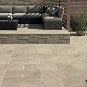 porcelain stoneware paving slab / anti-slip / for public spaces / outdoor