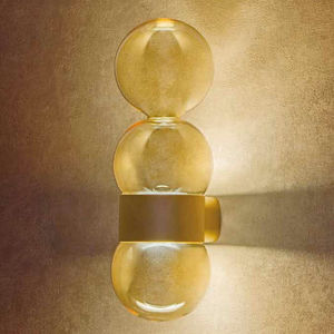 contemporary wall light / glass / LED