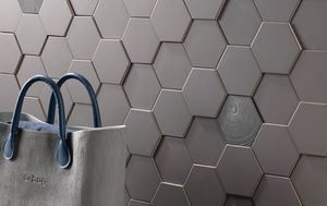 indoor tile / wall / porcelain stoneware / geometric pattern