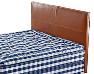 double bed headboard / contemporary / leather