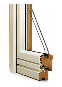 swing window / wooden / aluminum / double-glazed