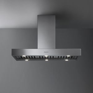 island range hood / with built-in lighting / commercial