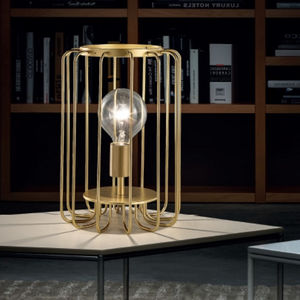 table lamp / contemporary / metal / halogen
