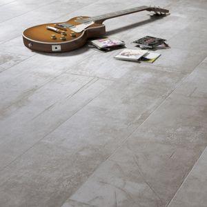 floor tile / porcelain stoneware / polished / wood look