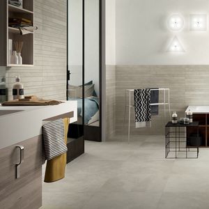 bathroom tile / wall / porcelain stoneware / geometric