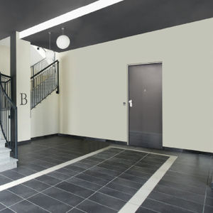 indoor door / swing / wooden / security