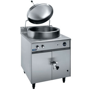 electric boiling pan / tilting / floor-mounted / commercial