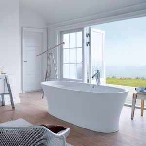 free-standing bathtub / oval / by Philippe Starck