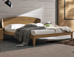 double bed / contemporary / with headboard / ash