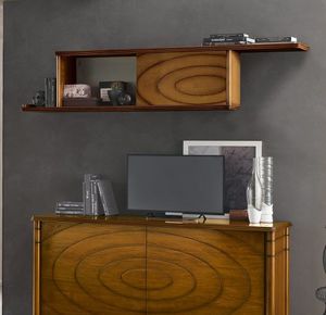 traditional living room wall unit / solid wood
