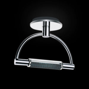 contemporary ceiling light / linear / borosilicate glass / steel
