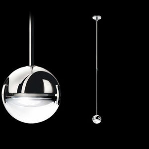 pendant lamp / contemporary / brass / steel