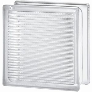 square glass brick / structure / wall-mounted / bulletproof