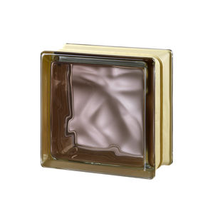 square glass brick / bathroom / for interior walls / colored