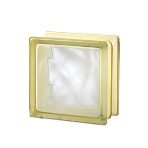 square glass brick / for interior walls / colored