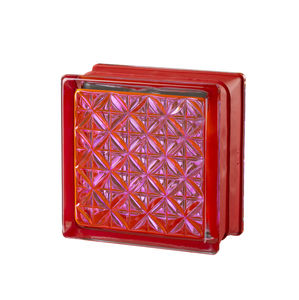 square glass brick / bathroom / for interior walls / colored