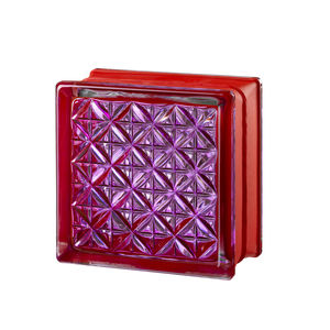 square glass brick / bathroom / for interior walls / colored