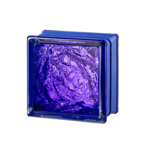 square glass brick / bathroom / for interior walls / colored
