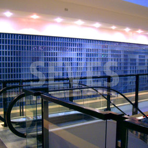 rectangular glass brick / smooth / satin / for facades