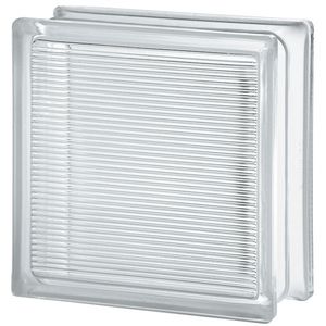 square glass brick / structure / wall-mounted / bulletproof