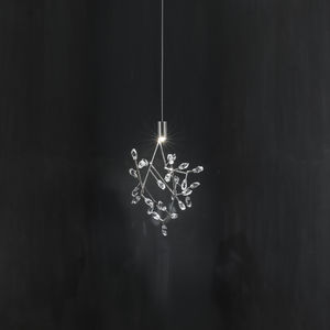 pendant lamp / contemporary / metal / crystal