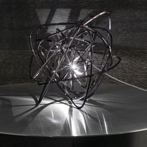 table lamp / original design / metal / LED
