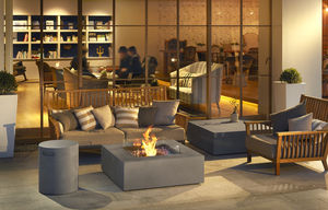 bioethanol fireplace / contemporary / open hearth / central
