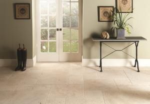 indoor tile / floor / travertine / plain