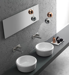countertop washbasin / round / ceramic / contemporary