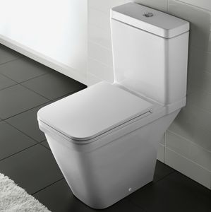 monobloc toilet / free-standing / ceramic