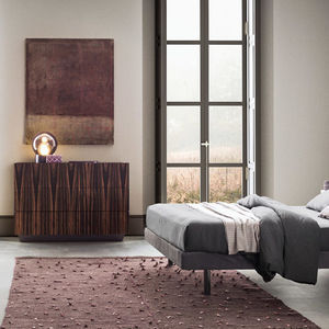 contemporary chest of drawers / ebony / rosewood
