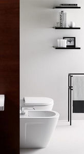 free-standing toilet / ceramic