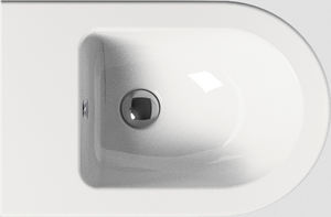 wall-hung bidet / ceramic