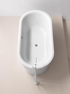 free-standing bathtub / oval / acrylic