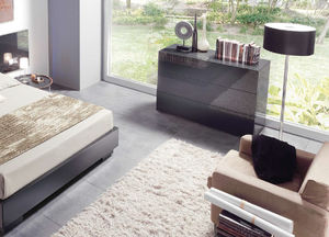 contemporary chest of drawers / black