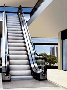shopping center escalator