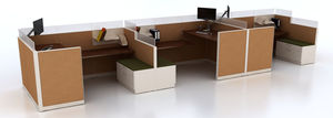 workstation desk / laminate / contemporary / commercial