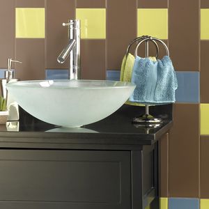 bathroom tile / wall / ceramic / plain