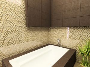 bathroom tile / wall / glass / high-gloss