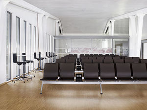 metal beam chairs / 4-seater / indoor / by Alberto Meda