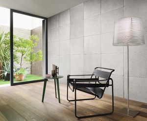 concrete decorative panel / wall-mounted / smooth