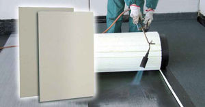 thermal-acoustic insulation / stone wool / for roofs / panel