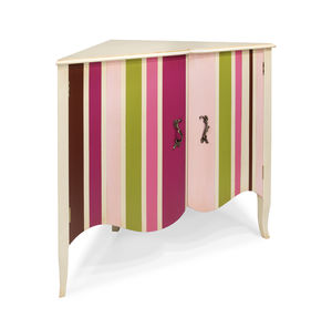 corner sideboard / Louis XV style / lacquered wood
