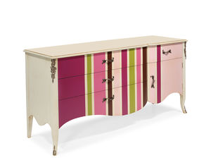 Louis XV style chest of drawers / lacquered wood / custom