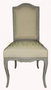 classic dining chair / upholstered / wooden