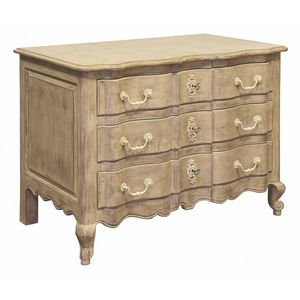 classic chest of drawers / wooden / beige