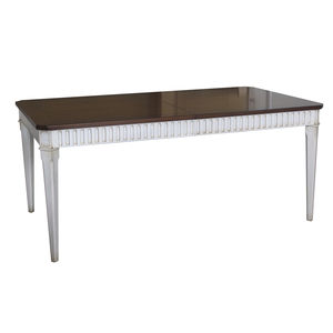 dining table / Louis XVI style / wooden / extending