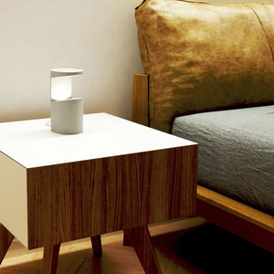 table lamp / contemporary / concrete / LED