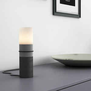 table lamp / contemporary / concrete / LED